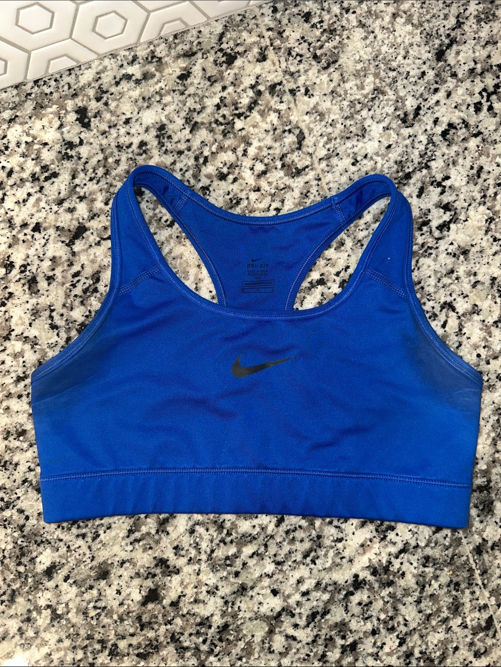 Nike Blue Dri-FIT Racerback Sports Bra